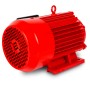 Roter EBERTH Elektromotor, 400V, 3kW Leistung, 2890 U/min, für Drehstromanwendungen.