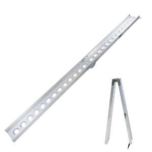 TRUTZHOLM klappbare Auffahrschiene, 240 cm, Alu, für Autoanhänger, Tragkraft 50 kg.