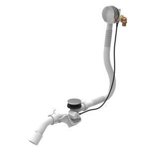 Ottofond Ab- und Überlaufgarnitur mit Wassereinlauf für Badewannen.