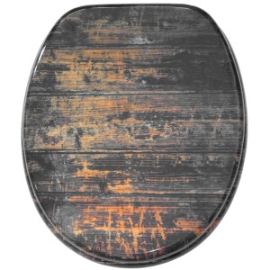 Sanilo WC-Sitz Vintage Holz mit Absenkautomatik, stabiler Toilettendeckel