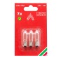 Konstsmide Ersatzbirnen, klar, für 7-flammige Holzleuchter, E10 Schraubgewinde, 3er-Pack.
