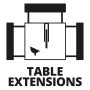 Symbol für Tischverbreiterung der Einhell TC-TS 2225 U Tischkreissäge.