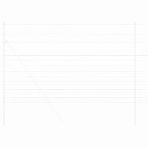 vidaXL Wildzaun Feuerverzinkt 1000 x 150 x 0,18 cm Eisen 42005794