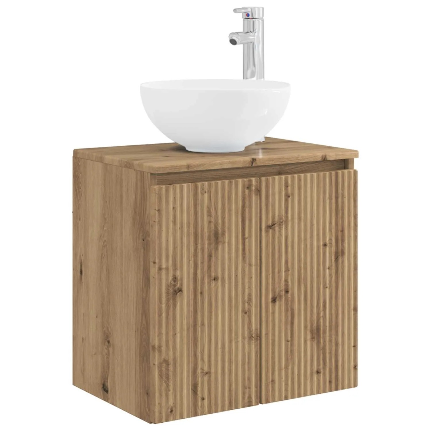 vidaXL Wandmontierte Waschtisch Artisan-Eiche 49,5 x 35 x 63 cm 890391
