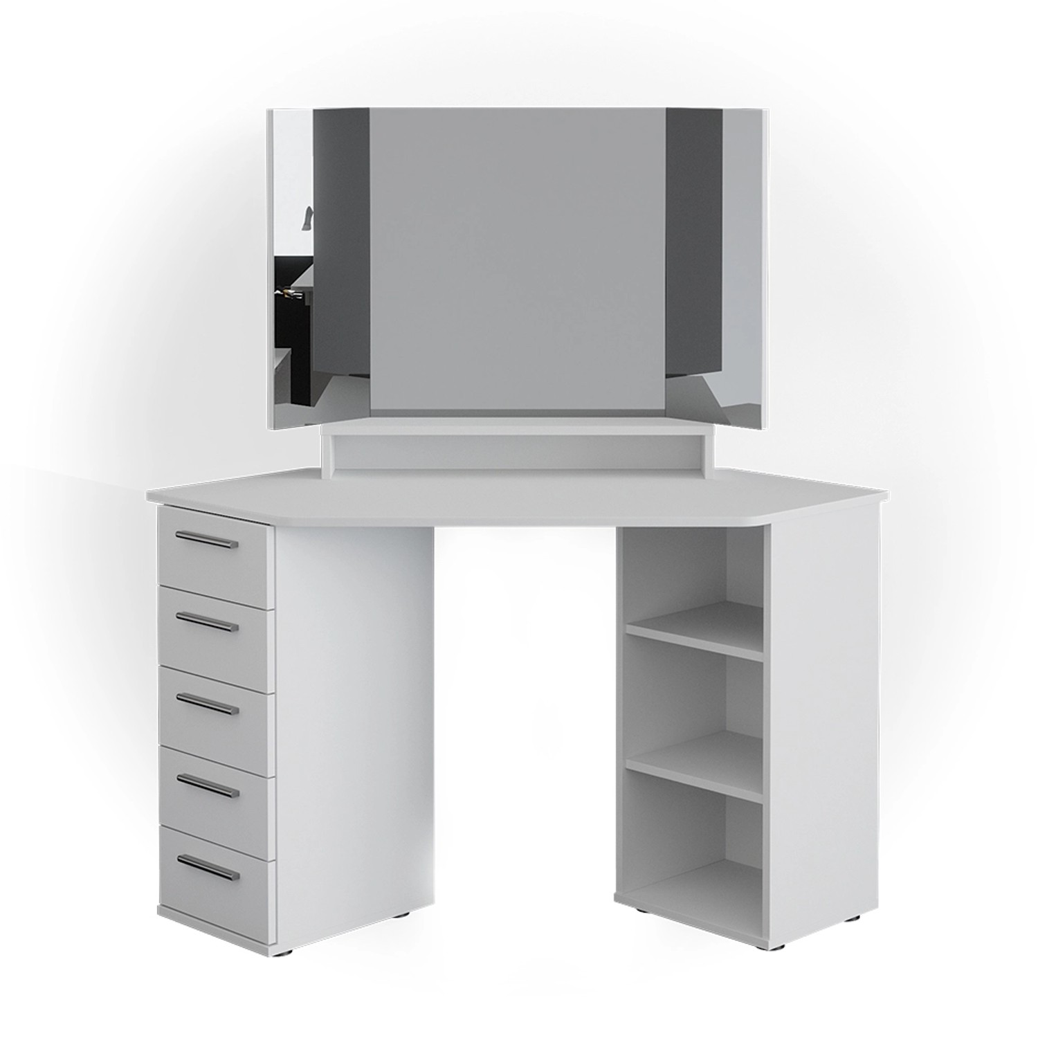 Vicco Eckschminktisch Sofia Weiß/Weiß 128.4 cm