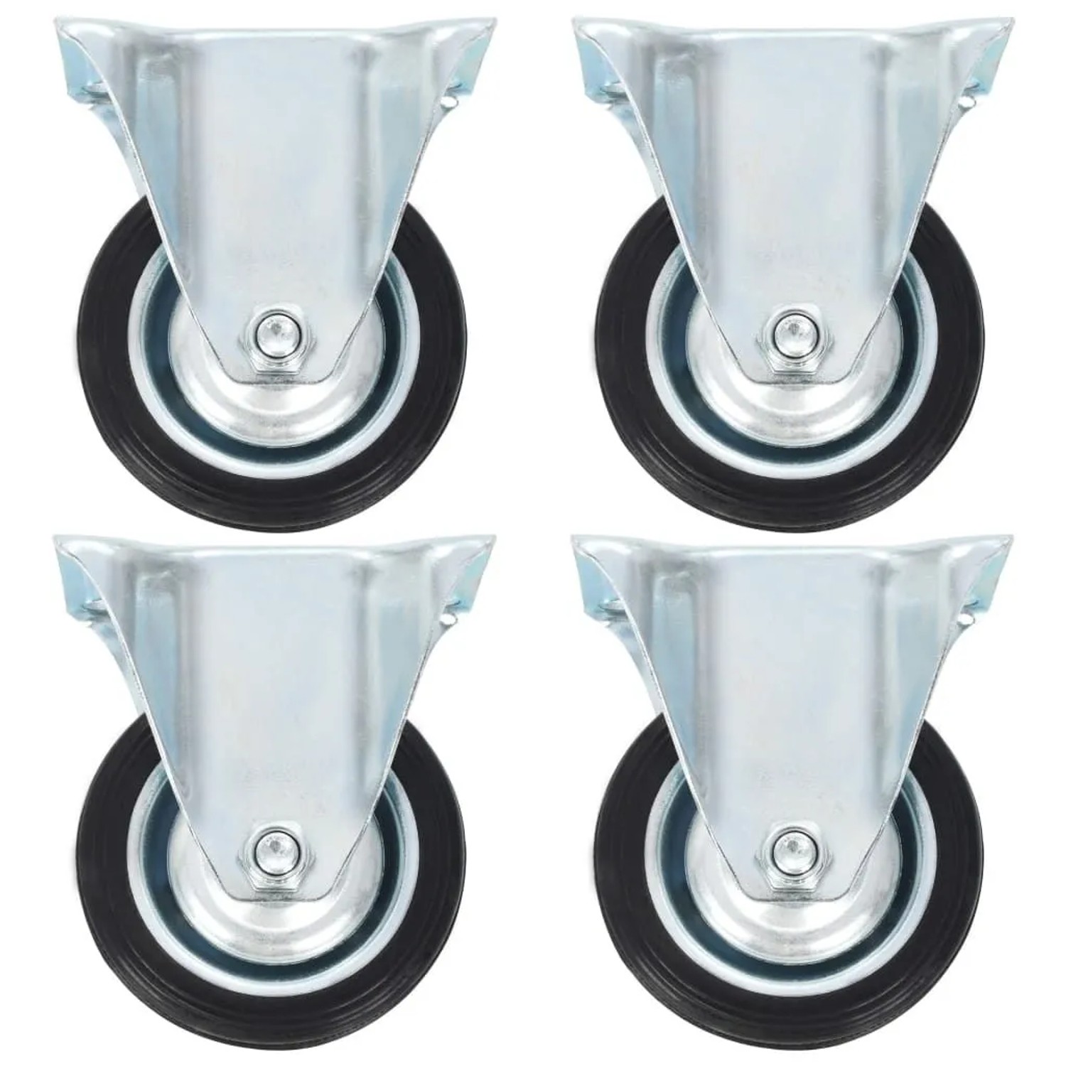 vidaXL Bockrollen 4 Stk 75 mm 143441