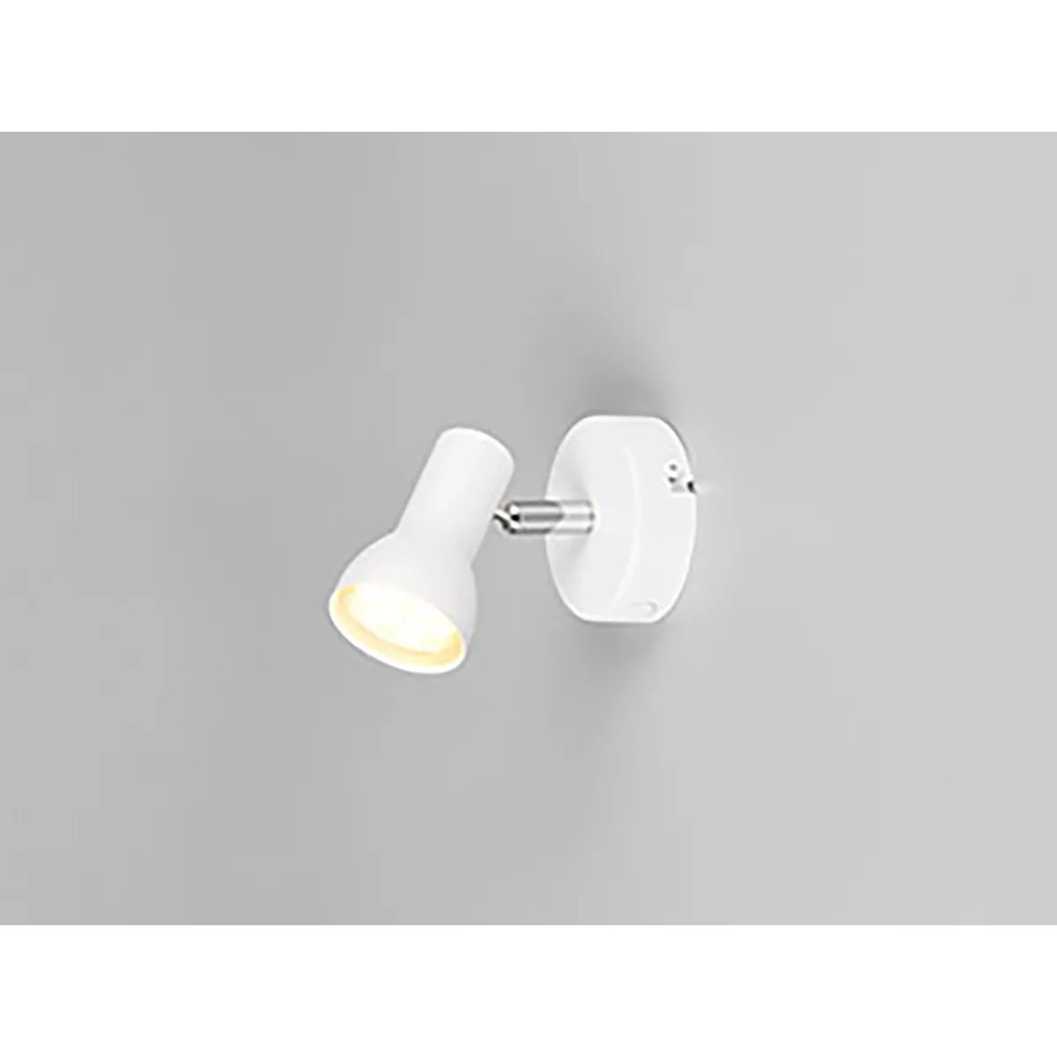 Weißer, matter Reality Strahler Cantar, einflammiger Deckenspot für GU10 Leuchtmittel.