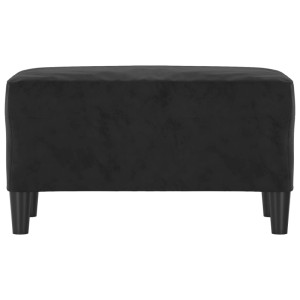 Schwarze vidaXL Sitzbank (70x35x41 cm) aus Samt, geeignet als Garderobenbank.
