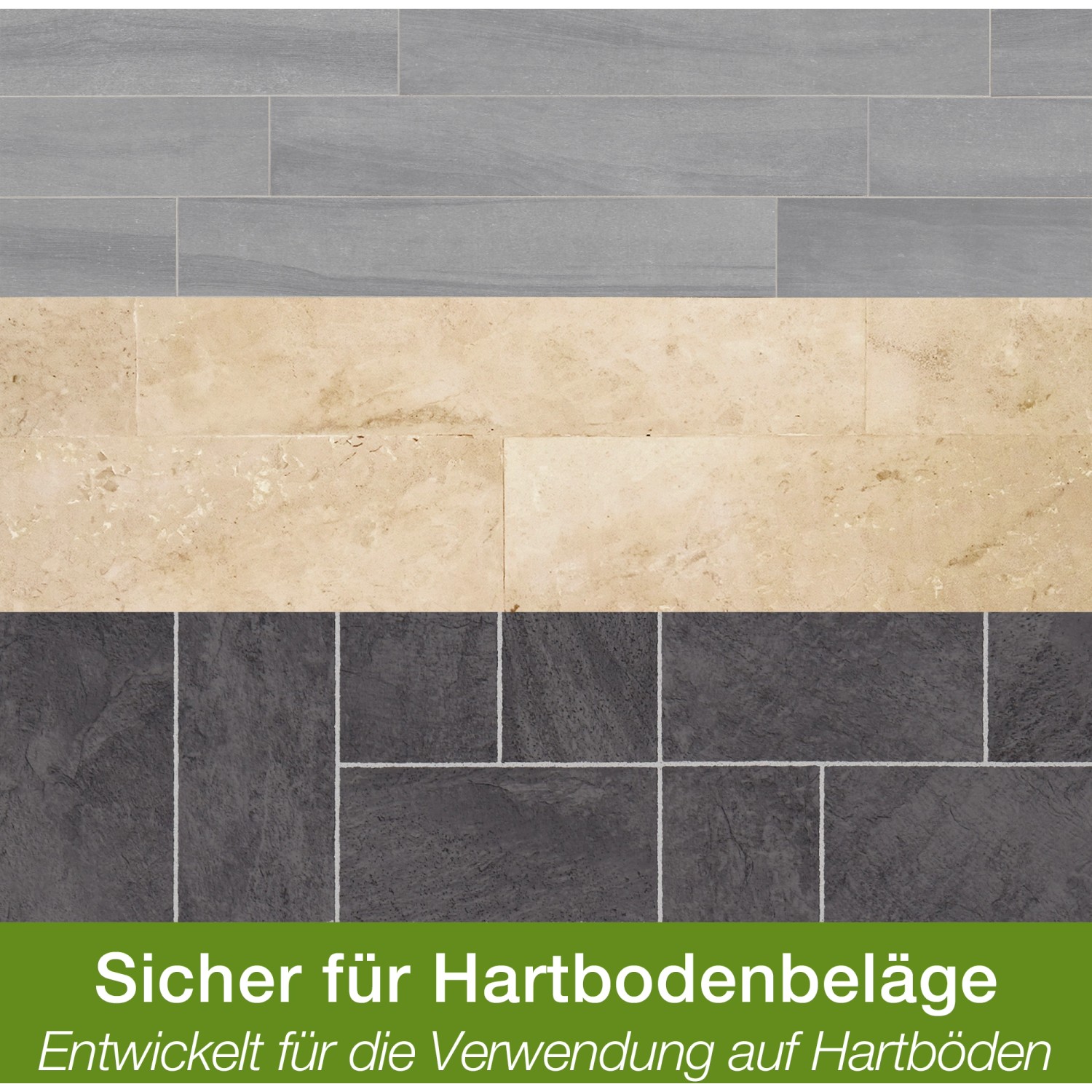 Bona Reiniger für Stein, Fliesen & Laminat, geeignet für verschiedene Hartböden.