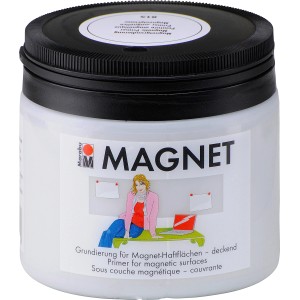 Marabu Magnetfarbe Grau, 475ml Dose. Deckende Wandfarbe für Magnetflächen.