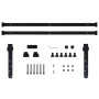 vidaXL Mini Schiebetürbeschlag Set 183cm, Kohlenstoffstahl, für Schranktüren.