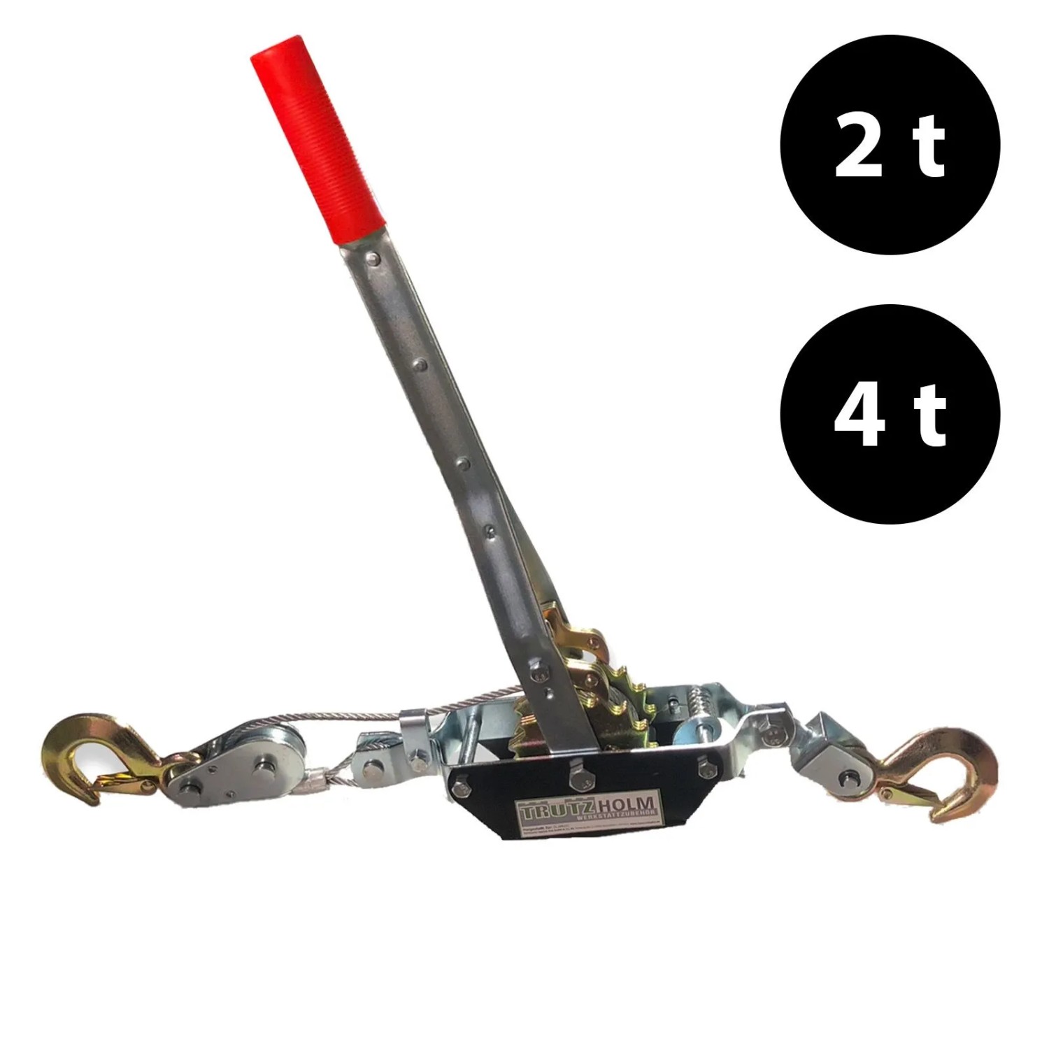 TRUTZHOLM Handhebelseilzug Seilwinde Flaschenzug 2000 kg Kraftvolle Übersetzung