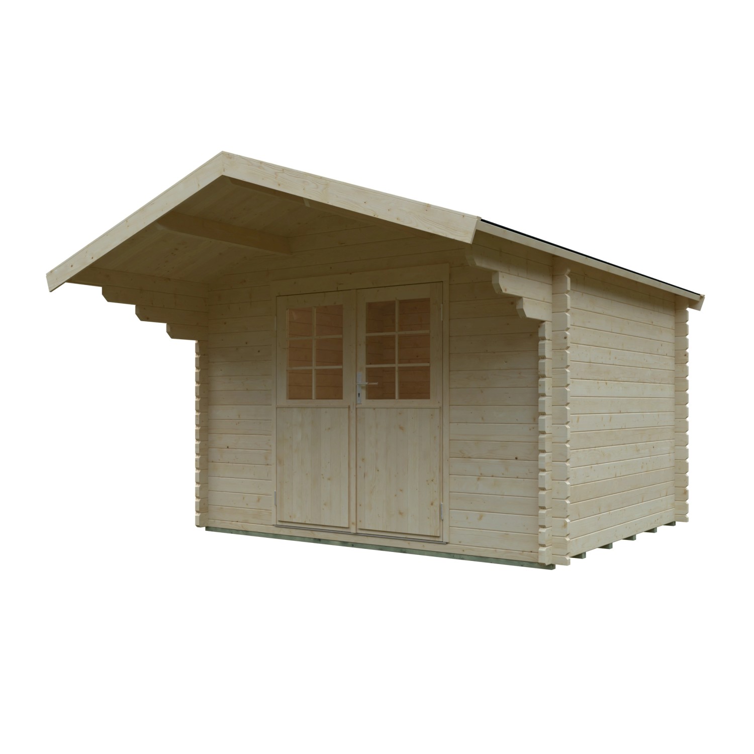 Kiehn-Holz Gartenhaus KH 44-005 Natur Unbehandelt 300 cm x 250 cm