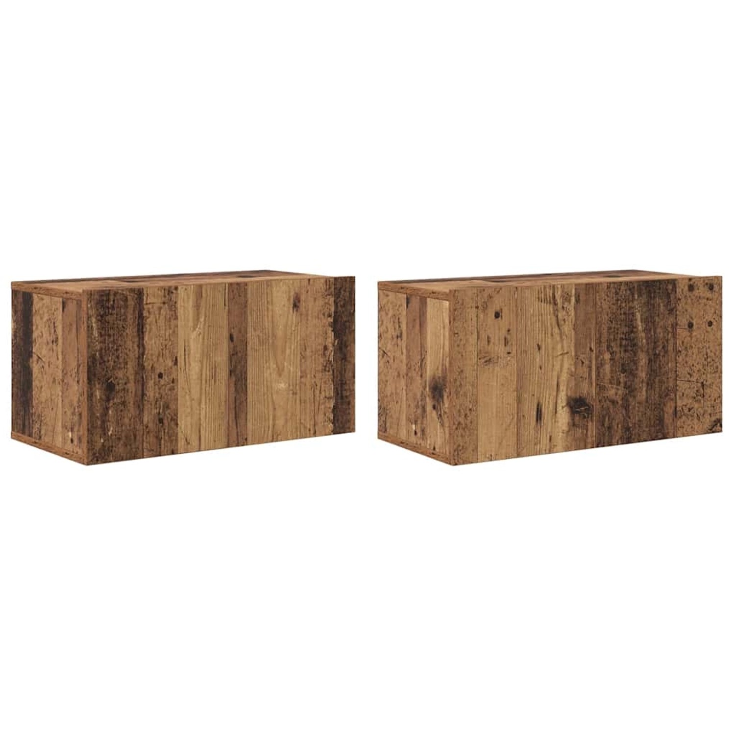 vidaXL TV-Schrank 2 Stk Mehrfarbig 60 x 30 x 30 cm Holzwerkstoff 875165 günstig online kaufen