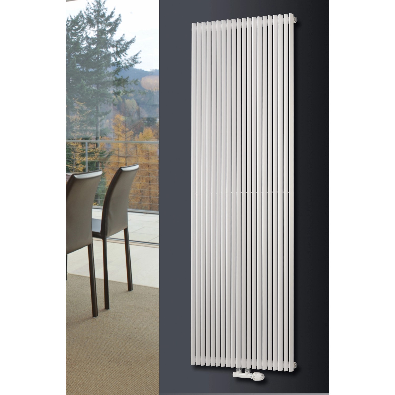 Ximax Raumheizkörper Triton Mittenanschluss 1800 mm x 450 mm Weiß 1080 Watt günstig online kaufen