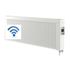anapont Elektrischer Premium Heizkörper 1600 Watt W-LanSteuerung Elektroheizkörper Mit Speicherstein Schamotte - Energiesparend - Made In Germany