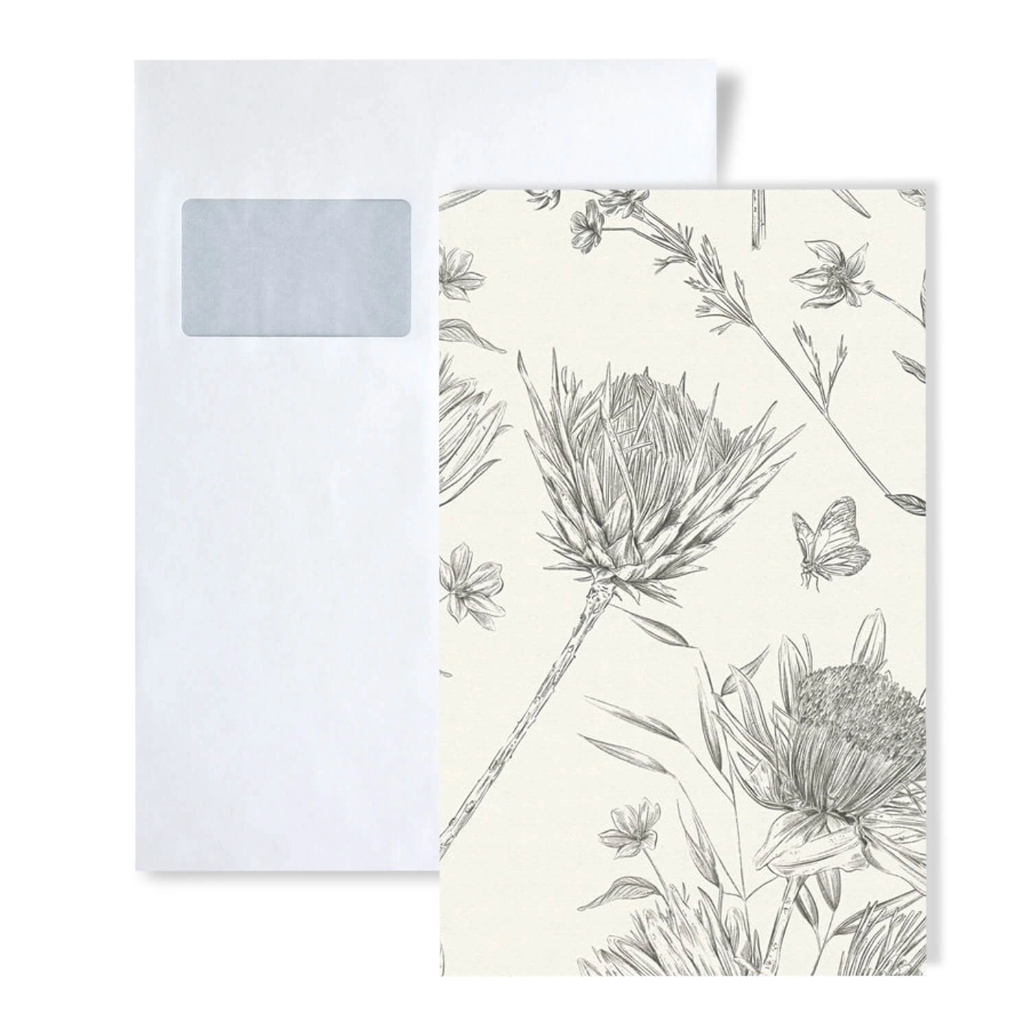 PROFHOME 1 MUSTERSTÜCK S-394272-GU DIN A4 MUSTER der Floralen Tapete günstig online kaufen