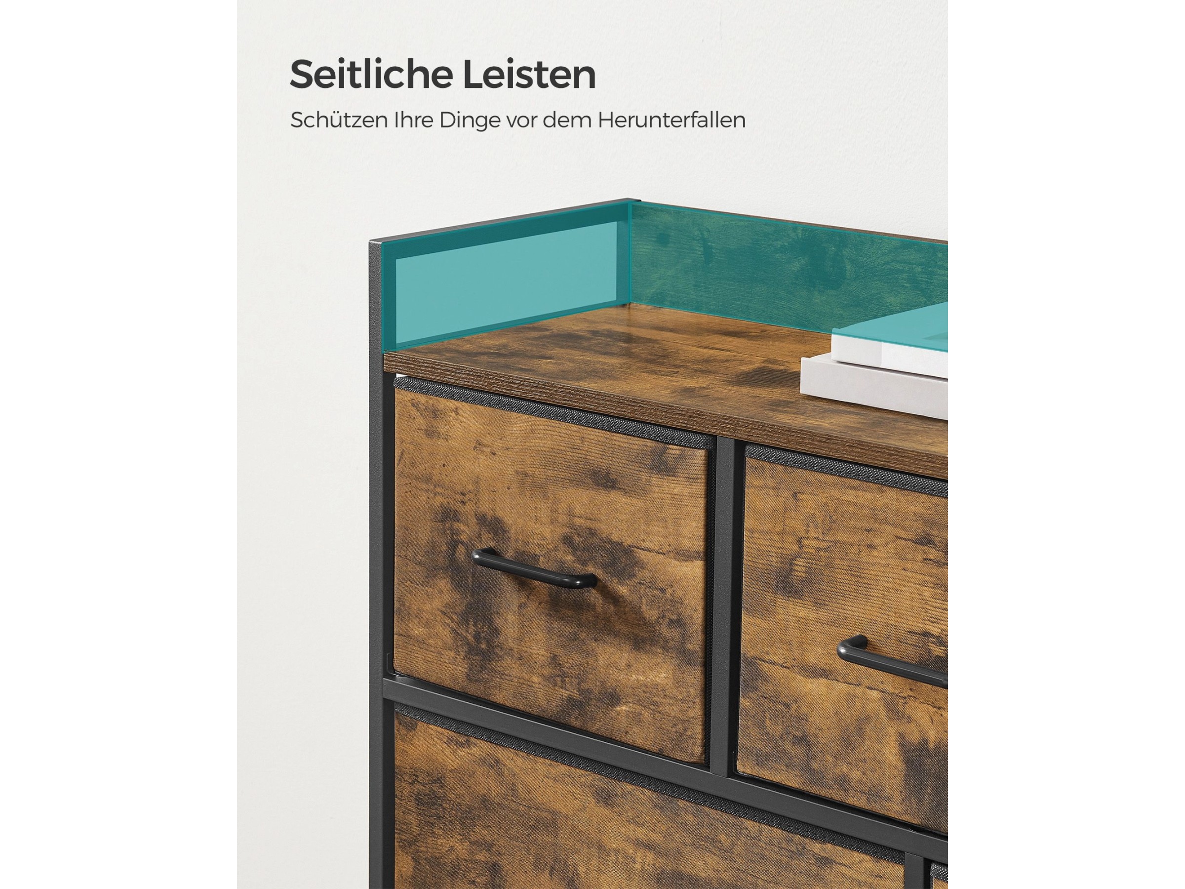 Produktbild von Relaxdays Bambus Kommode 7 Schubladen