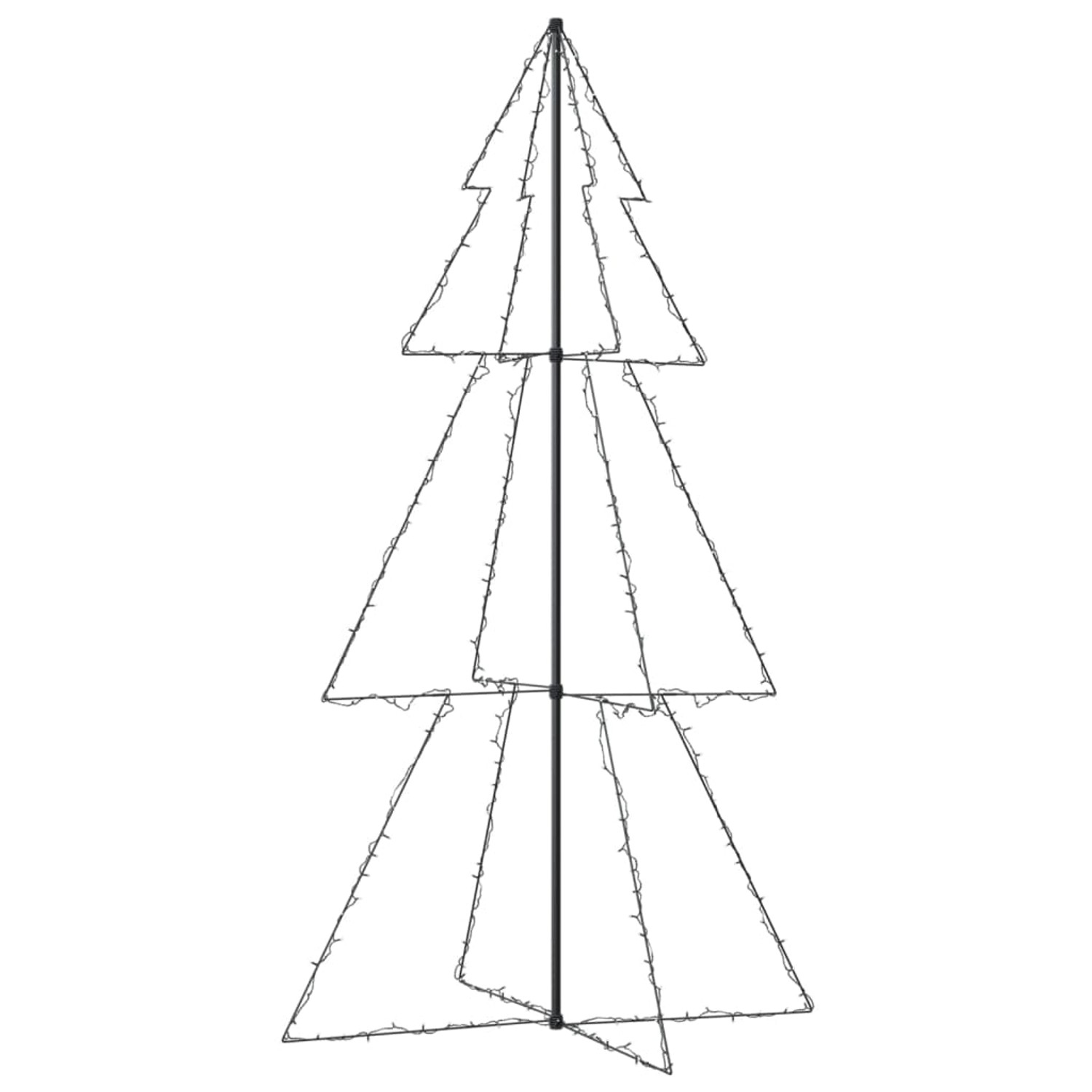 vidaXL Weihnachtsbaum Kegelform 300 LEDs Indoor und Outdoor 120x220 cm Modell 2