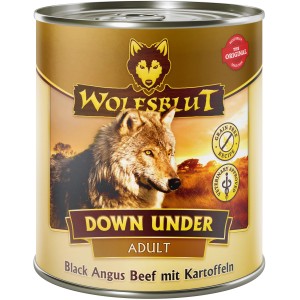 Wolfsblut Hunde-Nassfutter Down Under Adult Black Angus Beef mit Kartoffeln, Dose