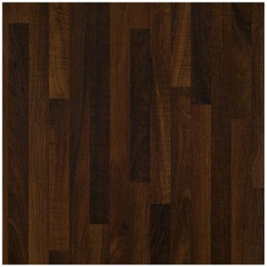 Wandabschlussleiste Plus Noce, 300x3 cm, für Arbeitsplatten, dunkles Holzdekor.