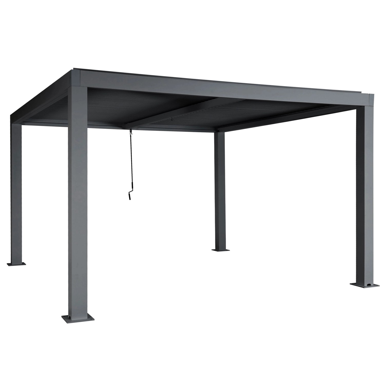 MCW Pergola L46 Anthrazit 10cm-Alu-Gestell 3x4m günstig online kaufen