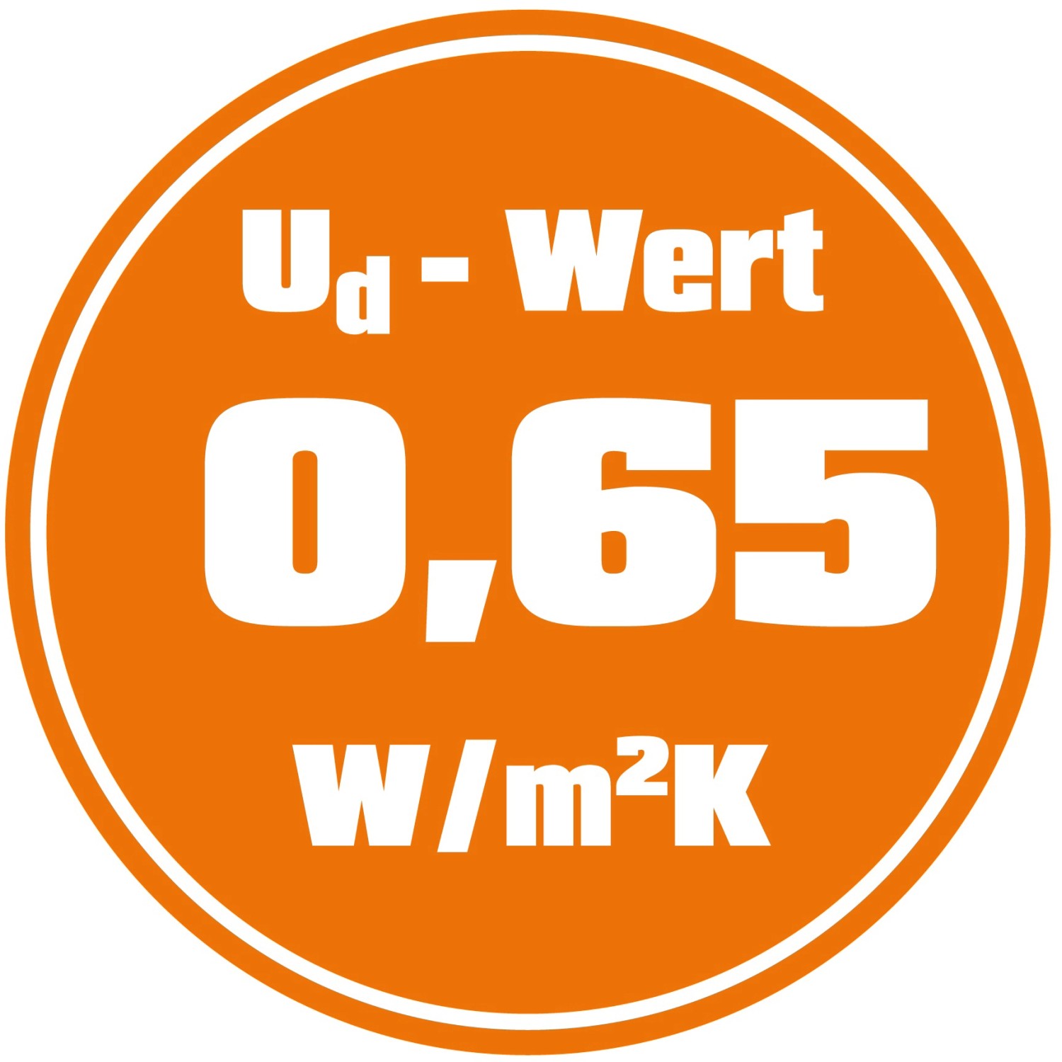 Ud-Wert 0,65 W/m²K der ThermoSpace Oslo Prime RC2 Sicherheits-Haustür.