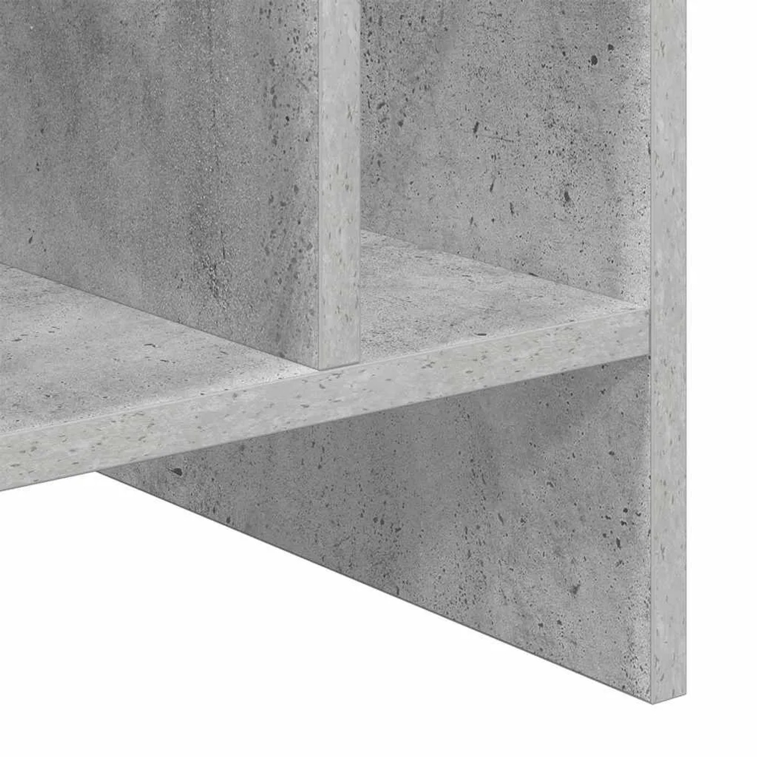 vidaXL Schallplattenschrank Beton Grau 78,5 x 35 x 45 cm Holzwerkstoff 891075_9