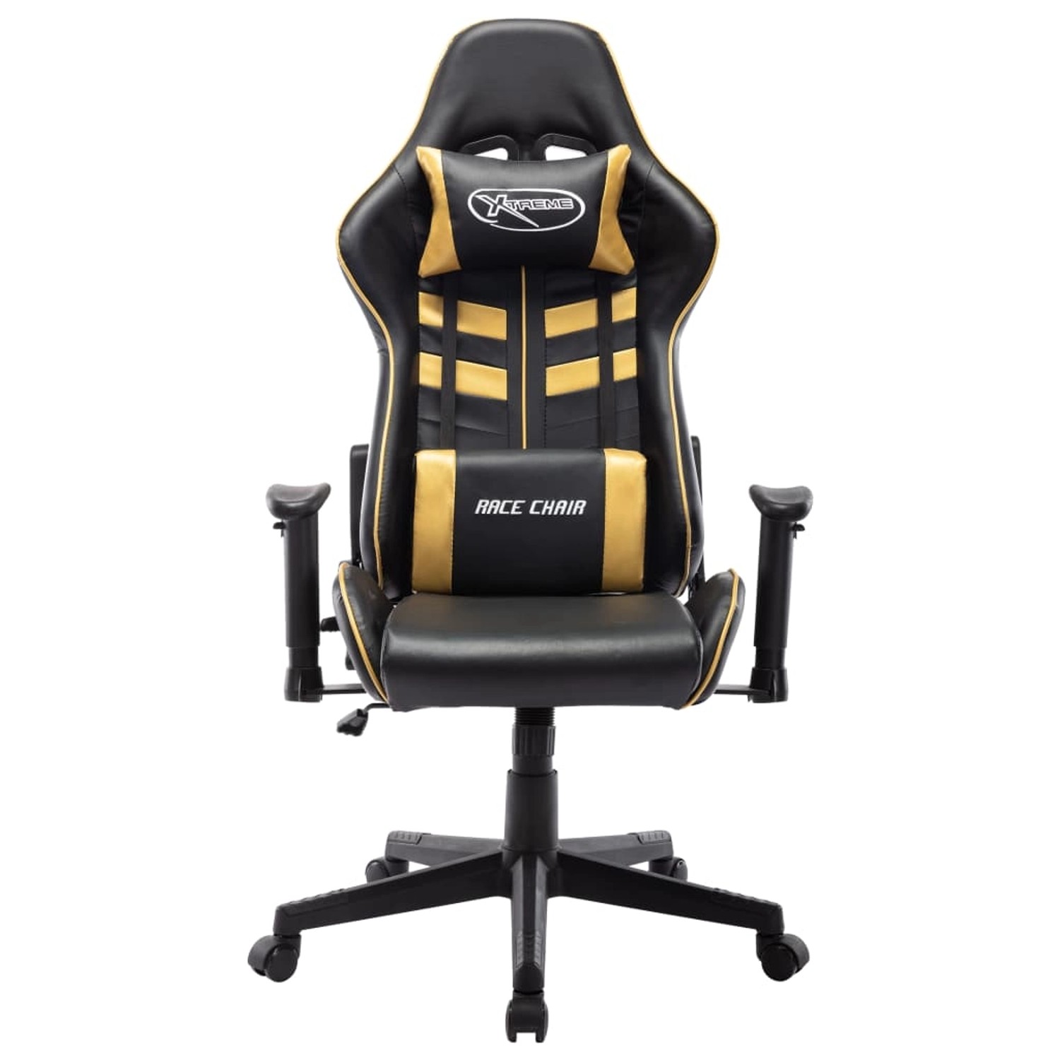 vidaXL Gaming-Stuhl Schwarz und Golden Kunstleder Modell 1