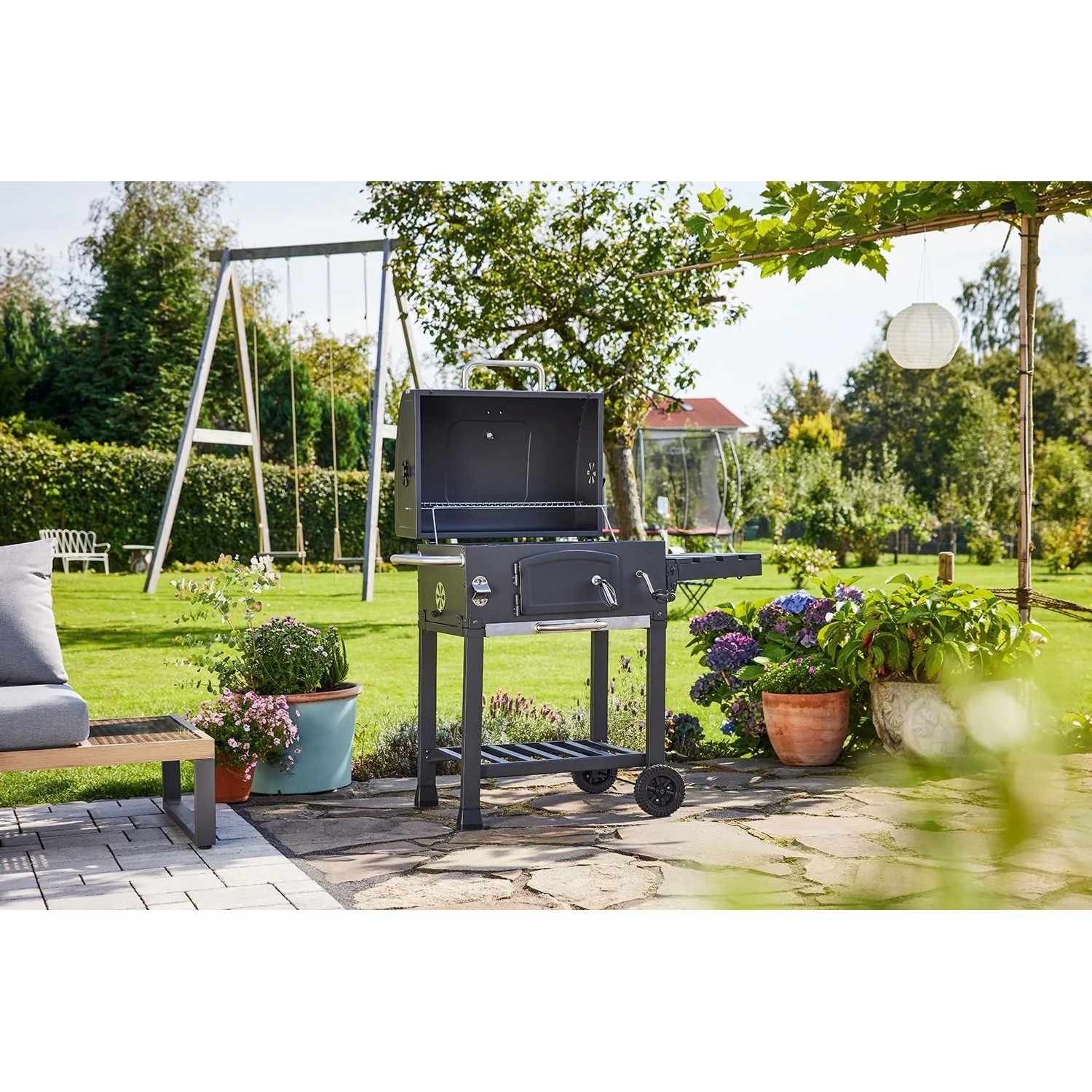 Jamestown Holzkohlegrill Jaxon mit modularem Grillrost_11