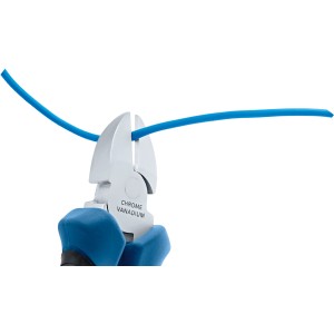 Bosch Professional Seitenschneider Zange schneidet blaues Kabel. Zangen-Set.