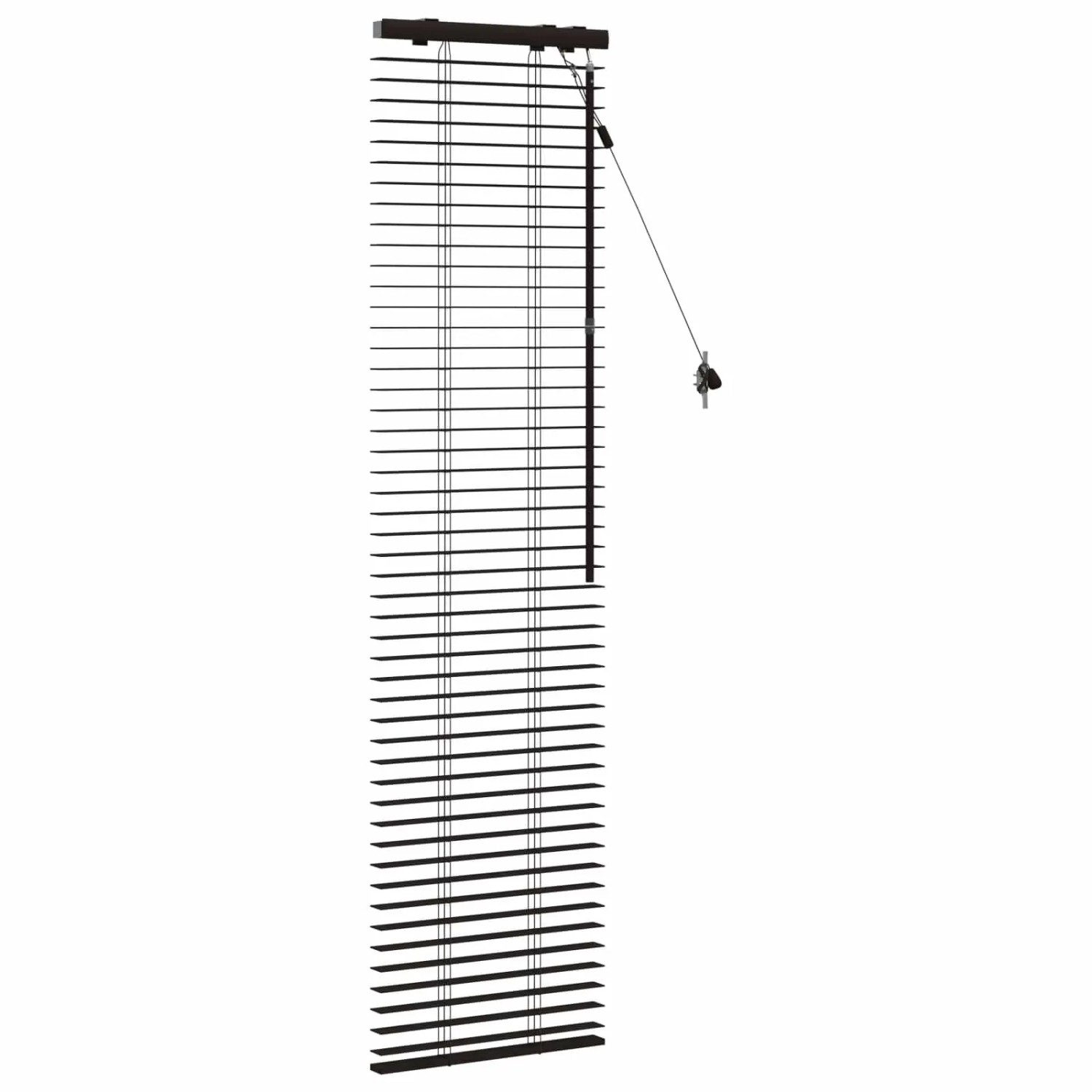 vidaXL Venezianische Jalousie Dunkelbraun 50 x 160 cm 35 mm 42015556