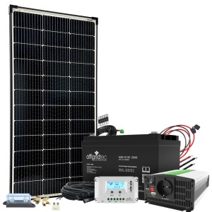Offgridtec Autark M-Master 200W Solaranlage mit 122Ah Akku und Spannungswandler.