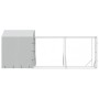 vidaXL Outdoor-Hundezwinger mit Dach Silbern 2x6x2,5m Verzinkter Stahl 3190475_6