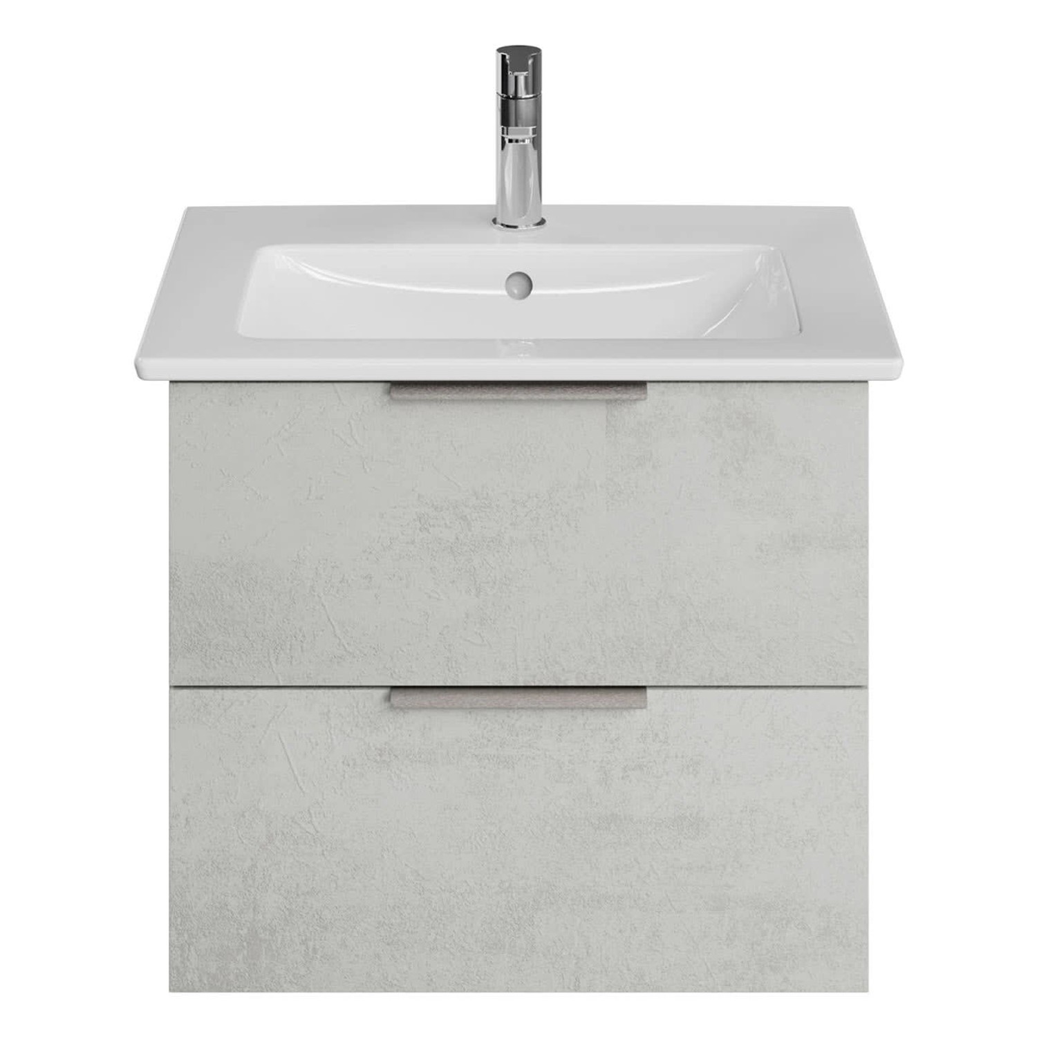 Steinkamp Waschtischunterschrank Living 2.0, hellgrau, mit Villeroy & Boch Venticello Waschtisch.