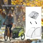 HOMCOM Regenschutz für Fahrradanhänger, transparenter Regenüberzug für sichere Fahrradtouren mit Kind.