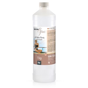 Bayzid Spa pH-Heber flüssig, 1 kg Flasche zur pH-Wert Regulierung im Pool.
