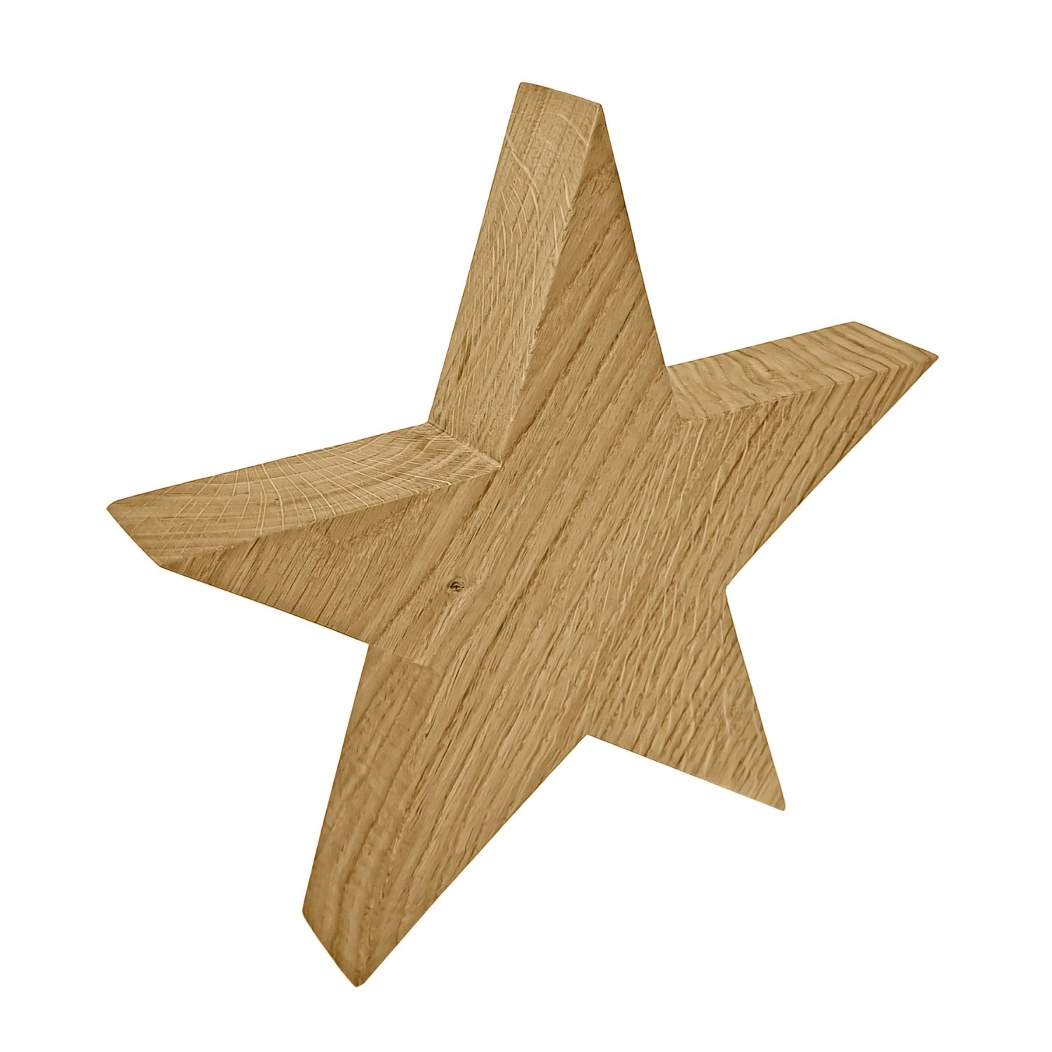 Erst-Holz Holzsterne aus Eiche Weihnachtsdekoration 18 cm