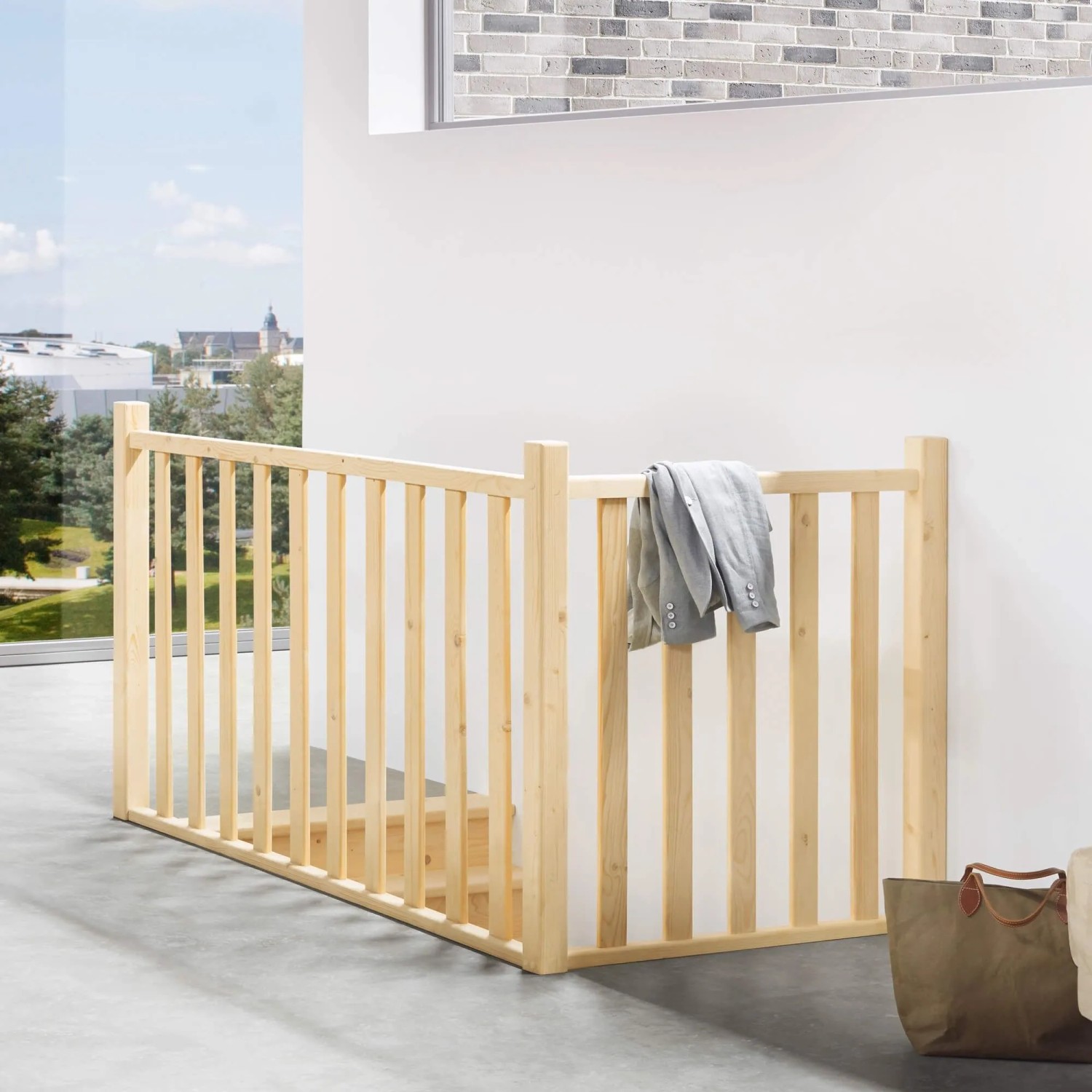 Treppen Intercon Brüstungsgeländer Casablanca Massivholz Fichte Naturbelass günstig online kaufen