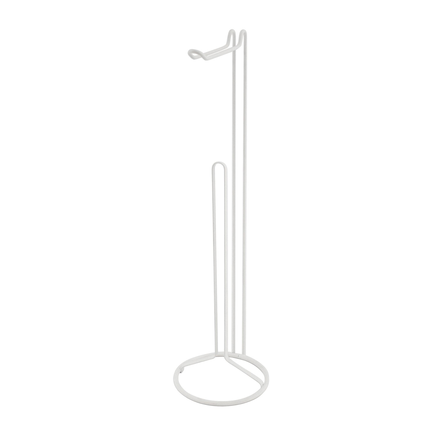 MSV Toilettenpapierhalter Amy Stahl Ø 15 cm x 54 cm Weiß günstig online kaufen