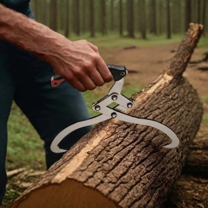 Wiltec Handpackzange Ø30Cm Holzzange 44Cm Packzange Stahl Holzgreifer Forstzange