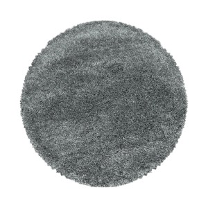 Ayyildiz Hochflorteppich Fluffy 3500 Hellgrau Ø 160 cm