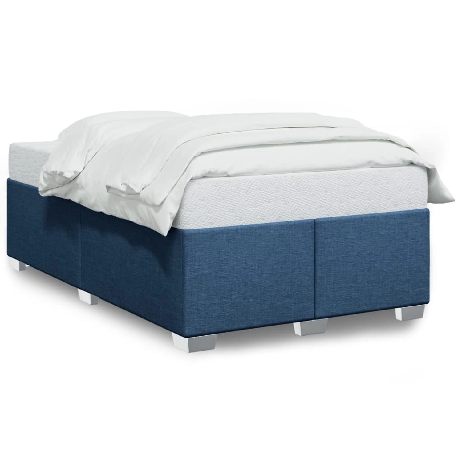 vidaXL Bettgestell ohne Matratze Blau 120x190 cm Stoff 3284463 günstig online kaufen