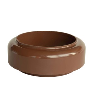 Inefa Fallrohr Verbindungsstück DN 100, braun, für Dachentwässerung.