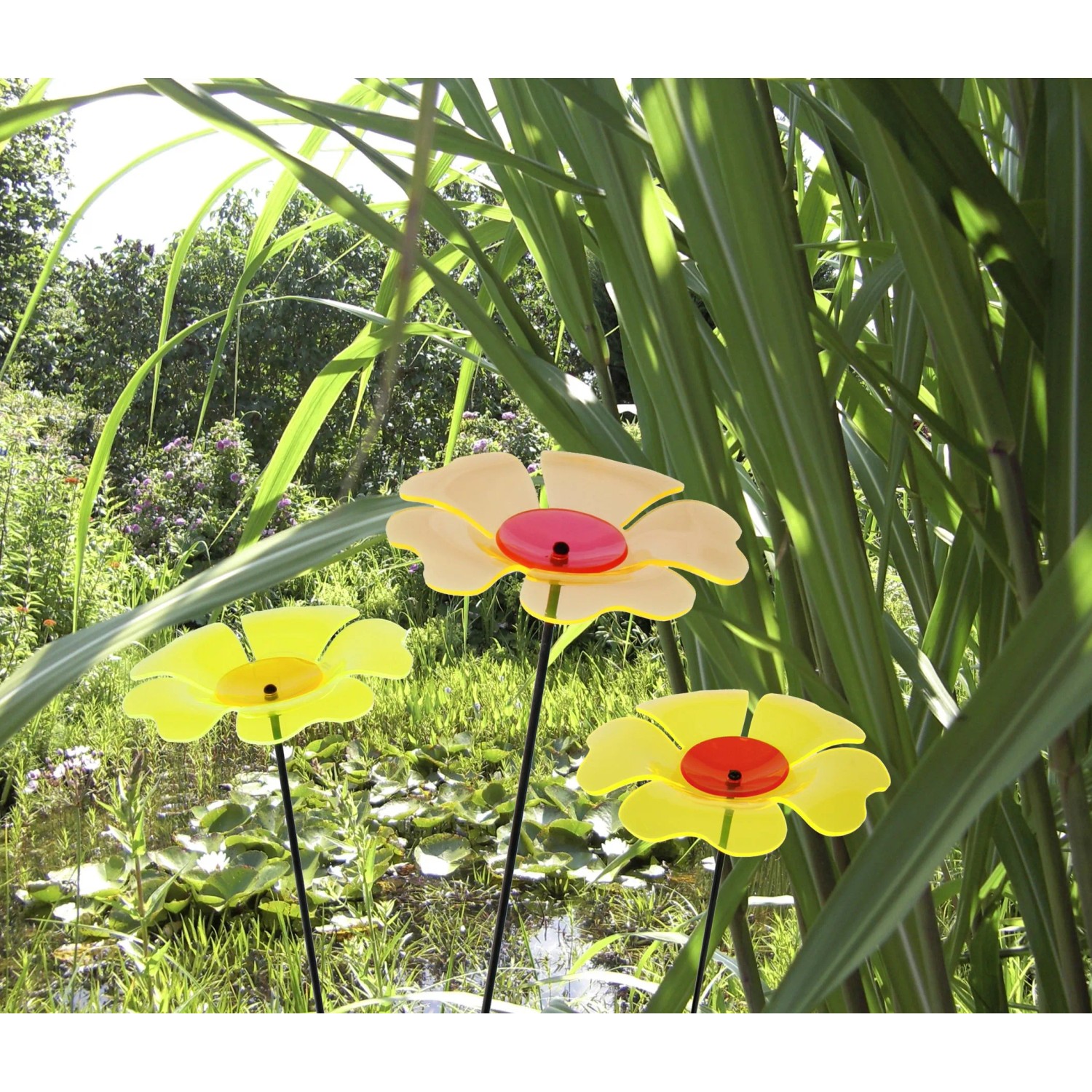 Sunny Garden Deko-Gartenstecker Mohnblume Lichtspiel 95 cm kaufen bei OBI