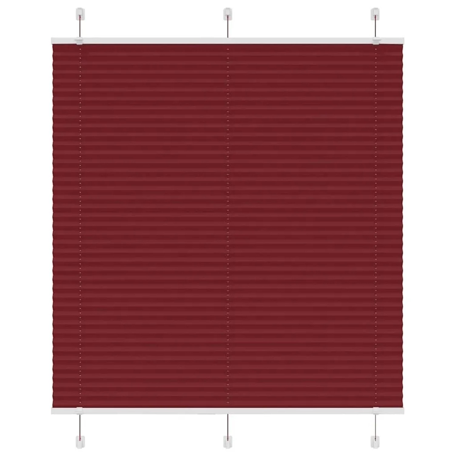 vidaXL Plissee Bordeauxrot 115x150 cm Stoffbreite 114,4 cm Polyester 401524 günstig online kaufen