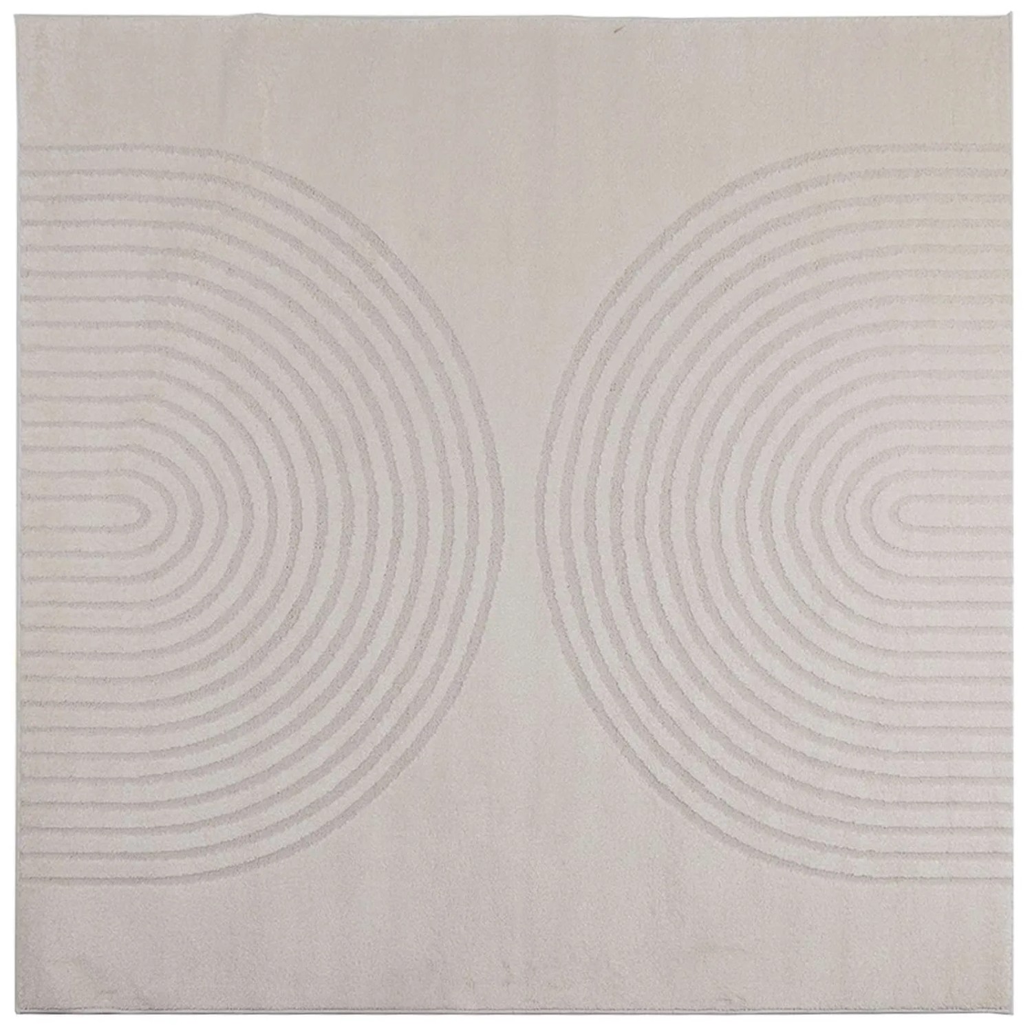 vidaXL Bereichsteppiche Quadratisch GALATI Creme 200 x 200 cm 42022799