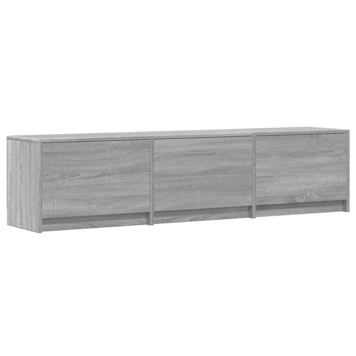 vidaXL TV-Schränk mit LED Graues Sonoma 165 x 34 x 40 cm Holzwerkstoff 8006562