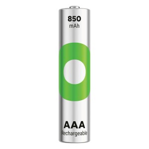 GP Recyko AAA Akku, 850 mAh, wiederaufladbar, 4er-Pack.