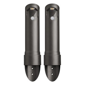 2er-Pack Mr. Beams LED-Wegeleuchten MB562, braun, mit Bewegungsmelder für Garten und Gehwege.